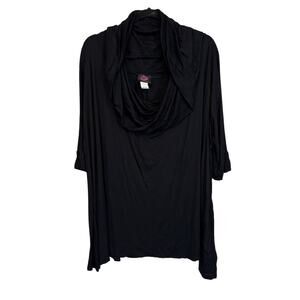 Suzanne Somers Tunic Top Black 3X